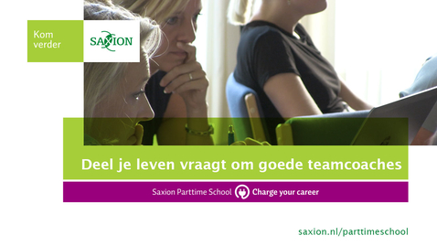 Thumbnail for Deel je leven vraagt om goede teamcoaches