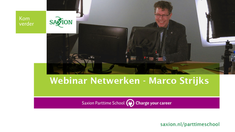 Thumbnail for Webinar Netwerken - Marco Strijks