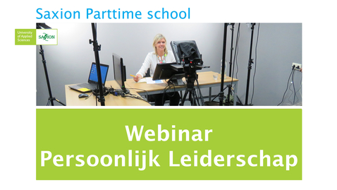 Thumbnail for entry Webinar persoonlijk leiderschap