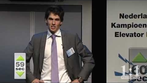 Thumbnail for entry S06 - NK Elevator Pitch 2011- Tiemen Storm