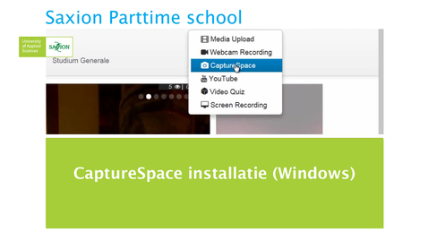 Thumbnail for entry CaptureSpace installatie (Windows)