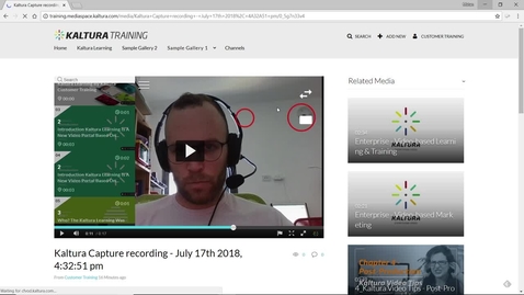 Thumbnail for How to set and create a Presentation Recording with Kaltura Capture
