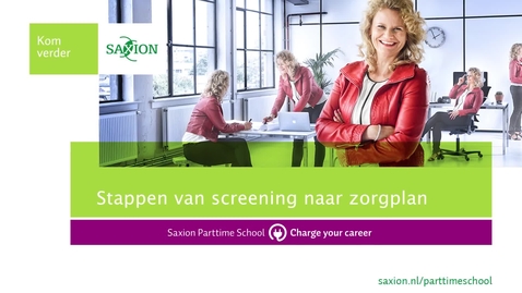 Thumbnail for entry Stappen van screening naar zorgplan