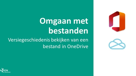 Thumbnail for entry Versiegeschiedenis bekijken van een bestand in OneDrive