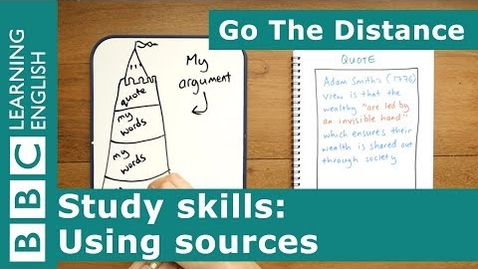 Thumbnail for entry Study Skills – Using sources