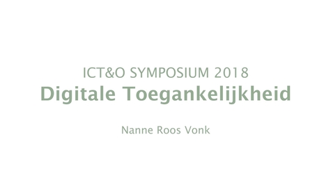 Thumbnail for DigitaleToegankelijkheid in het hoger onderwijs