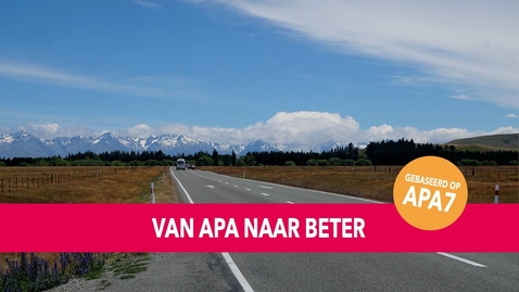 Thumbnail for Van APA naar Beter 2021 - gebaseerd op APA7!