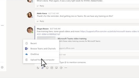 Thumbnail for entry How to upload and share files in Microsoft Teams