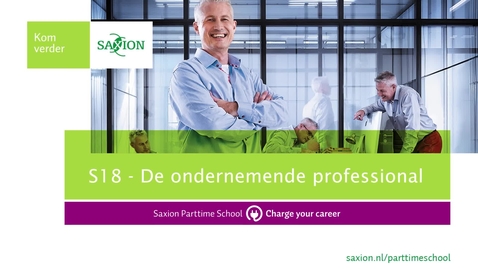 Thumbnail for S18 - De ondernemende professional