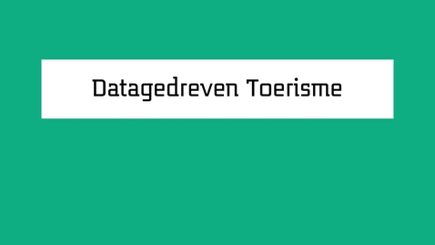 Thumbnail for Animatie Data gedreven toerisme