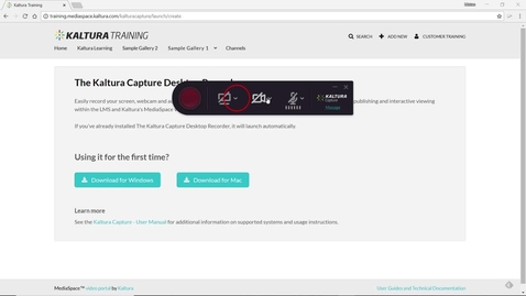 Thumbnail for entry Getting started with Kaltura Capture Application