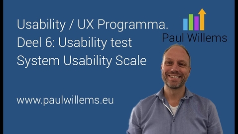 Thumbnail for Usability / UX Programma. Deel 6:  Usability test System Usability Scale