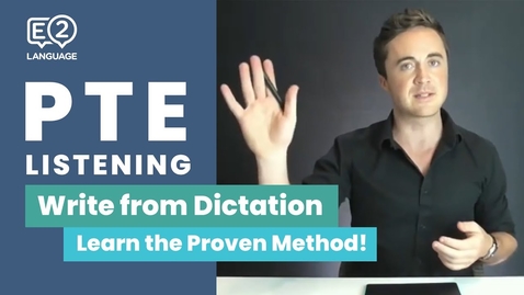 Thumbnail for entry PTE Listening: Write from Dictation | Learn the Proven Method!