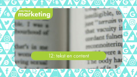 Thumbnail for entry Digitale Marketing 12: tekst en content