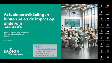 Thumbnail for Actuele ontwikkelingen binnen AI - Teaching &amp; Learning Centre