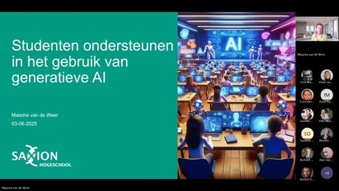 Thumbnail for ​Studenten begeleiden bij het gebruik van AI (Week van de AI)-20250603_123506-Meeting Recording