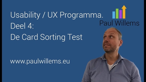 Thumbnail for entry Usability / UX Programma. Deel 4: De Card Sorting Test