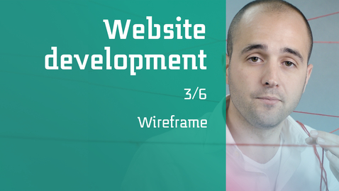 Thumbnail for entry 3/6 Website development : Wireframe