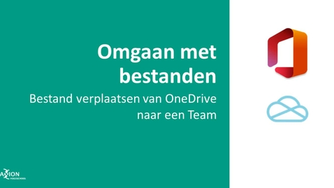 Thumbnail for entry Bestand verplaatsen van OneDrive naar een Team