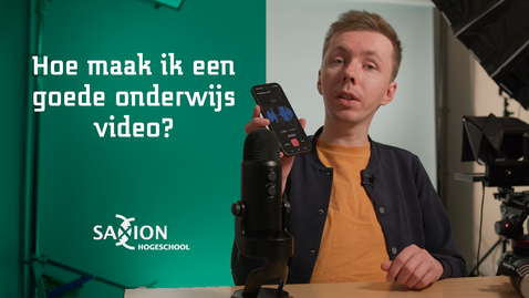 Thumbnail for Hoe maak ik een goede onderwijsvideo?