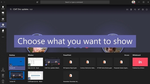 Thumbnail for How to show your screen during a Microsoft Teams meeting