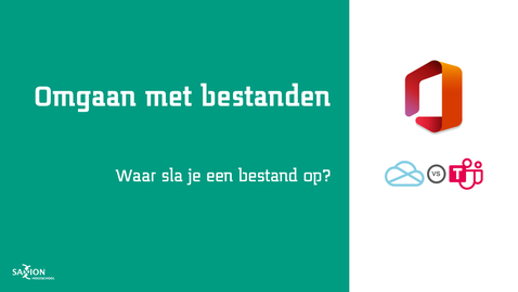 Thumbnail for OneDrive vs Team: Waar sla je een bestand op?