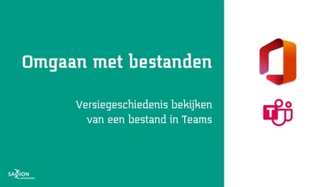 Thumbnail for Versiegeschiedenis bekijken van een bestand in Teams