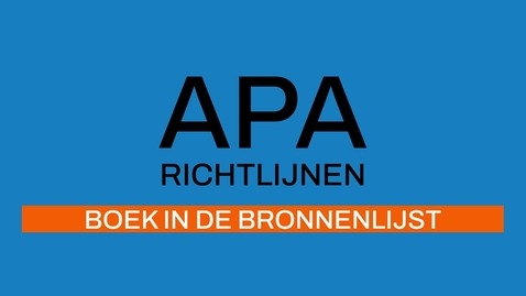 Thumbnail for 4/7 APA-richtlijnen 7e ed: Boek