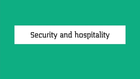 Thumbnail for Animation Security and Hospitality