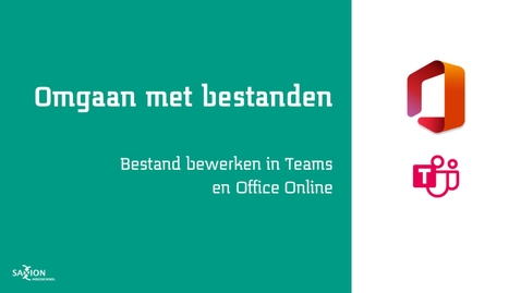 Thumbnail for entry Bestand bewerken in Teams en Office Online