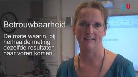 Thumbnail for S06 - Betrouwbaarheid en validiteit