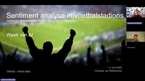 Thumbnail for Sentiment analysis in football stadiums (Week van de AI)