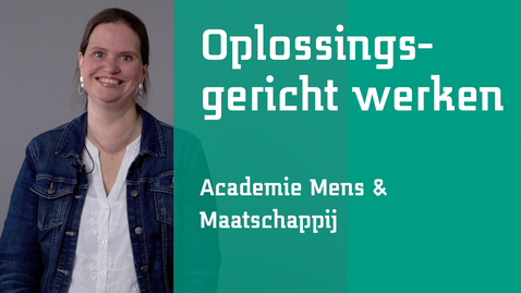 Thumbnail for AMM - Oplossingsgericht werken
