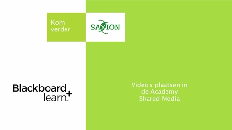 Thumbnail for Video's plaatsen in de Academy Shared Media
