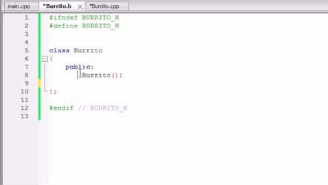 Thumbnail for OMT22 - Buckys C++ Programming Tutorials - 15 - Placing Classes in Separate Files