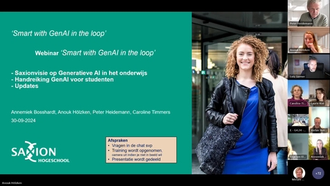 Thumbnail for Update Visie AI, Handreikingen en APA - 30 september 2024 - K&amp;R en TLC