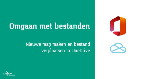 Arab Ramkoers bekennen Nieuwe map maken en bestand verplaatsen in OneDrive - Video Saxion