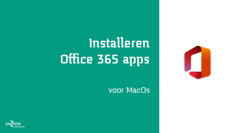 Thumbnail for Installeren Microsoft 365 apps - MacOs