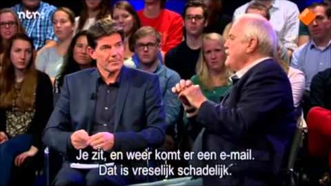 Thumbnail for OHRM06 - John Cleese about creativity on NPO College Tour 2014