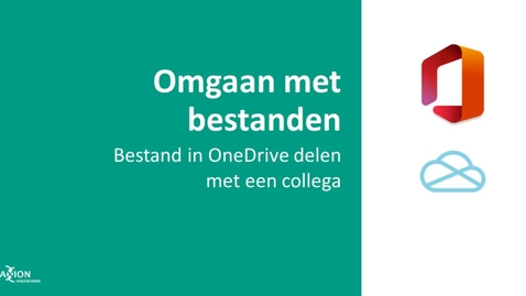 Thumbnail for entry Bestand in OneDrive delen met een collega