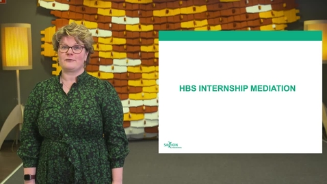 Thumbnail for HBS Educational Clip External Relations: Procedure Internship Mediation (English)