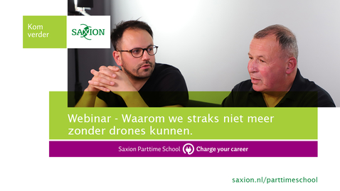 Thumbnail for Webinar - Waarom we straks niet meer zonder drones kunnen.