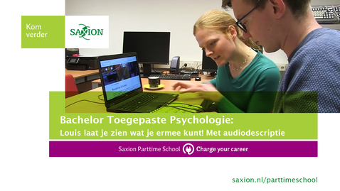 Thumbnail for Bachelor Toegepaste Psychologie: Louis laat je zien wat je ermee kunt! Met audiodescriptie