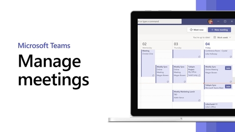 Thumbnail for How to manage Microsoft Teams meetings