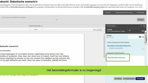 Thumbnail for Blackboard - Beoordelen van een opdracht met beoordelingsformulier