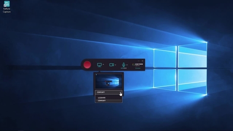 Thumbnail for How to set the recording options in Kaltura Capture