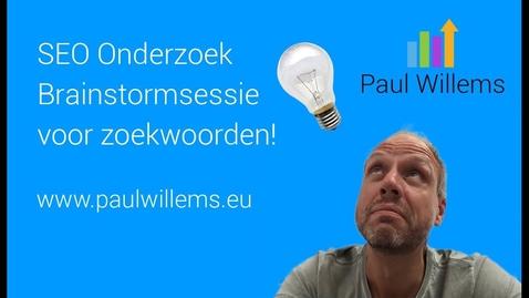 Thumbnail for entry Zoekmachine Optimalisatie (SEO) Deel 1: Brainstormen voor zoekwoorden.