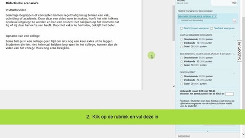 Thumbnail for Blackboard - Beoordelen van een opdracht met een rubriek
