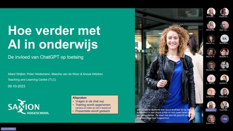 Thumbnail for De invloed van ChatGPT op toetsing - 9 oktober 2023 - TLC