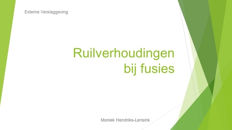 Thumbnail for EV3b Ruilverhoudingen bij fusies